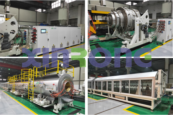 XINRONG 1000MM PE PIPE MACHINE WAS DELIVERED