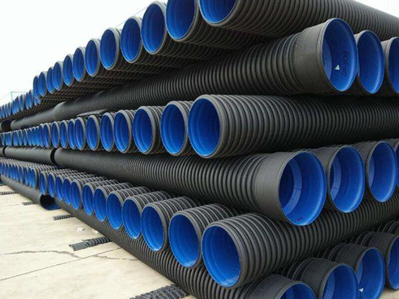 Difference between HDPE hollow wall winding pipe and double wall corrugated pipe