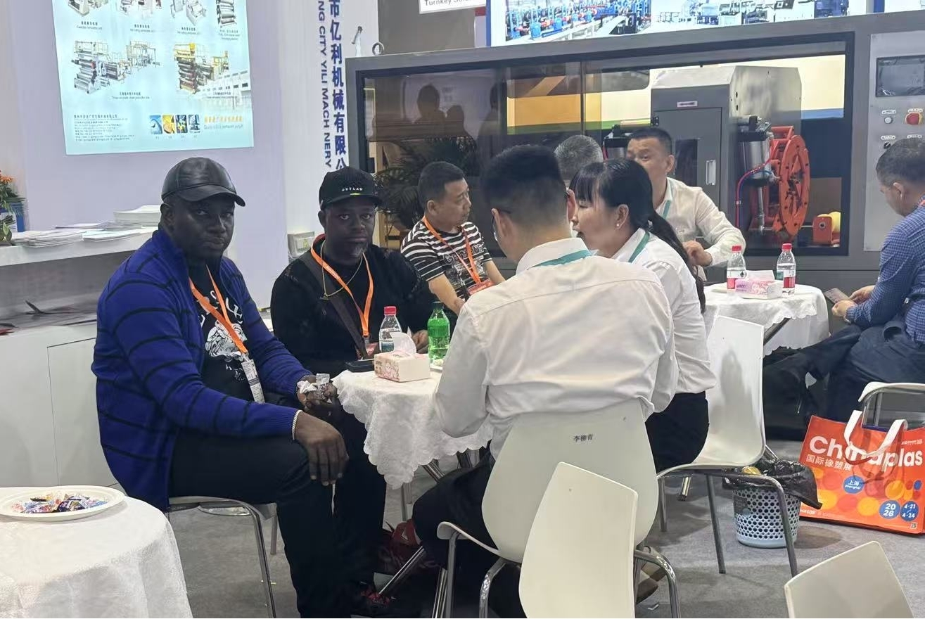 Jiangsu XinrongPlas Machinery Co., Ltd OPVC plastic pipe production line shines at the 2025 Chinaplas and achieves fruitful results