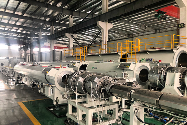Jiangsu Xinrongplas Machinery Co., Ltd. — PE 500 Plastic Pipe Production Line Ready for Trial Run
