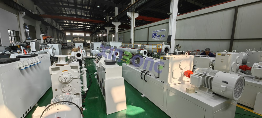 PVC PE PPR pipe machine on production for African customer